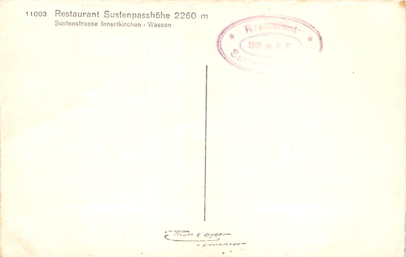 Sustenpass, Restaurant Sustenpasshöhe
