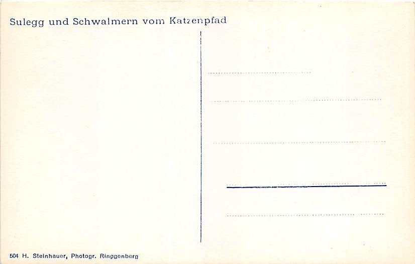 Sulegg, Schwalmern vom Katzenpfad