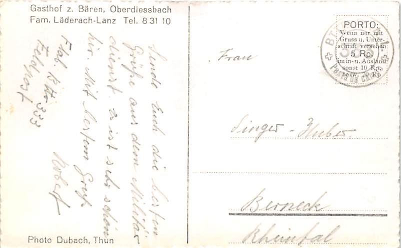 Oberdiessbach, Gasthof zum Bären