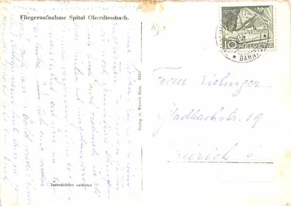 Oberdiessbach, Fliegeraufnahme Spital