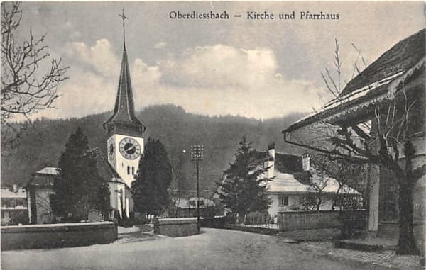 Oberdiessbach, Kirche und Pfarrhaus