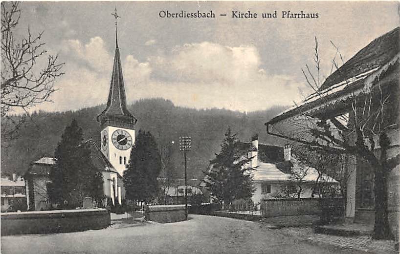 Oberdiessbach, Kirche und Pfarrhaus