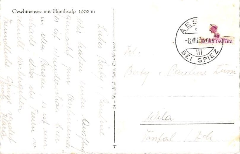 Kandersteg, Oeschinensee mit Blümlisalp