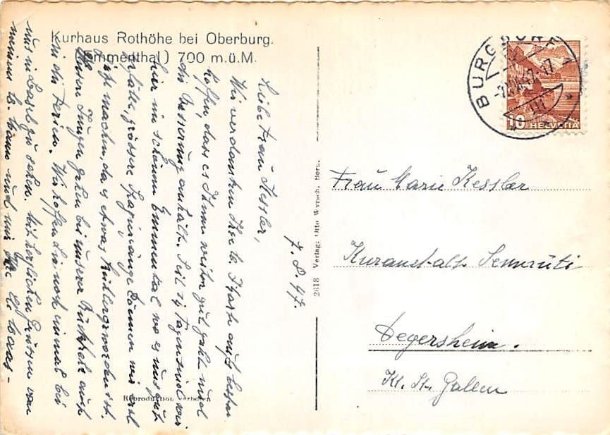 Oberburg, Kurhaus Rothöhe, Emmental