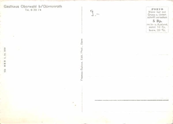 Oberwald, Fliegeraufnahme vom Kurhaus Oberwald