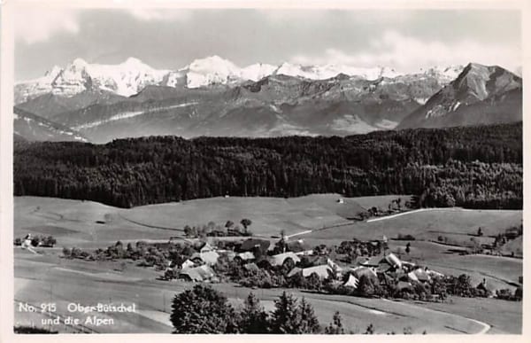 Ober-Bütschel, und die Alpen