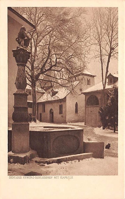 Kyburg, Schloss Kyburg, Schlosshof mit Kapelle