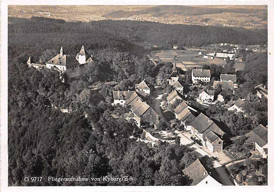 Kyburg, Schloss Kyburg, Fliegeraufnahme