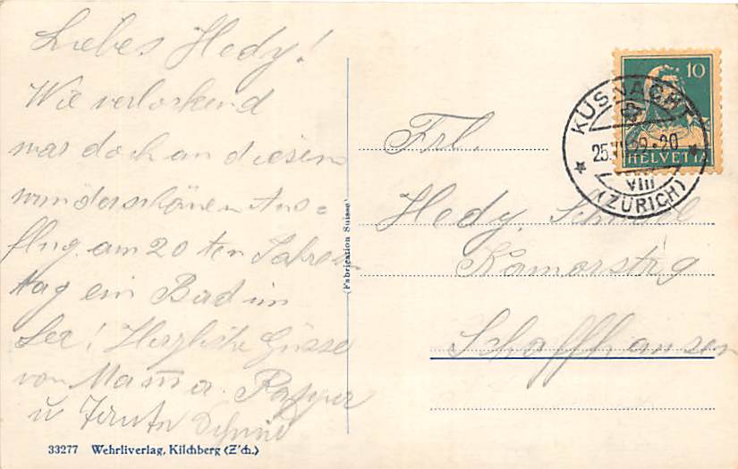 Küsnacht, am Zürichsee gegen den Uetliberg