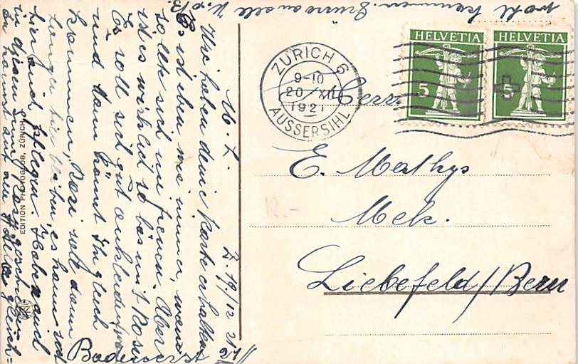 Kilchberg (?), Zürichsee mit Glärnischkette