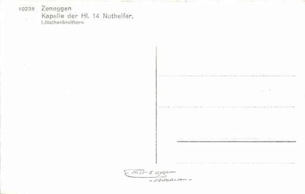 Zeneggen, Kapelle der Hl. 14 Nothelfer