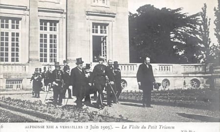 Versailles, La Visite du Petit Trianon 1905, Alphones XIII
