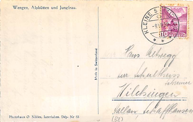 Wengen, Alphütten und Jungfrau
