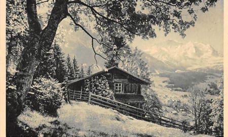 Wengen, Blick gegen Jungfrau, J.Gaberell