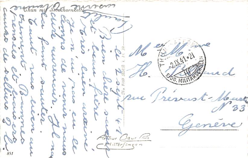 Thun, mit Stockhornkette