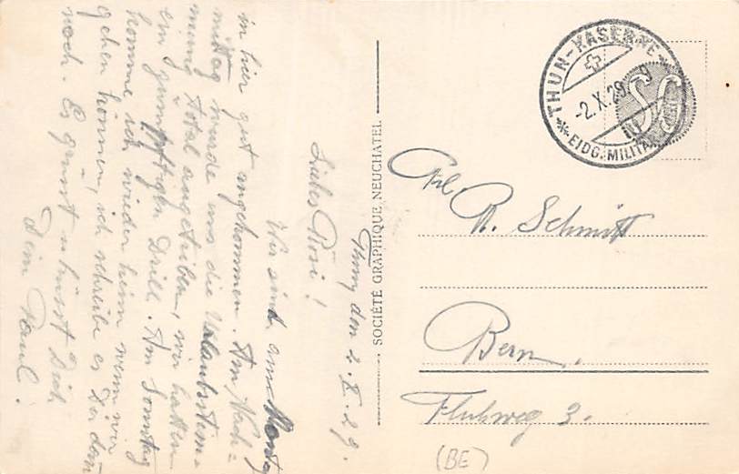 Thun, Schloss Schadau und Stockhorn