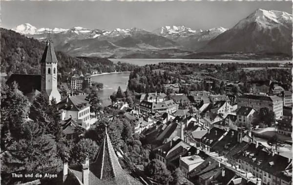 Thun, und die Alpen