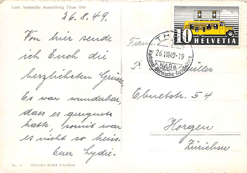 Thun, kant. bernische Ausstellung 1949