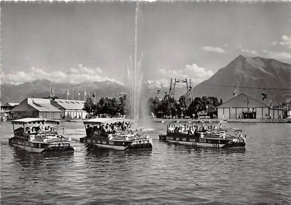 Thun, kant. bernische Ausstellung 1949, Amphibienfahrzeuge