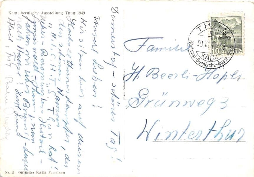 Thun, kant. bernische Ausstellung 1949