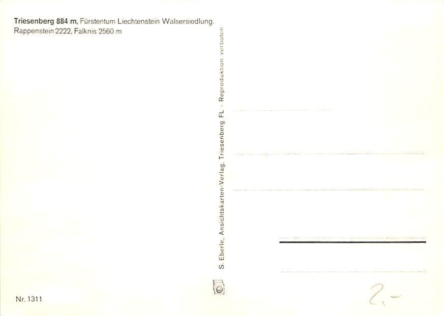 LIE - Triesenberg, Walsersiedlung, Rappenstein