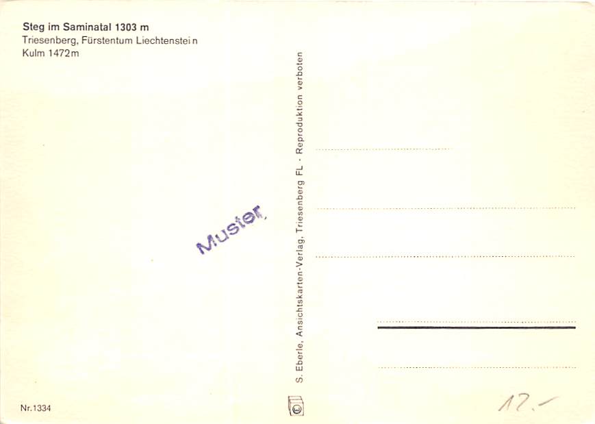 LIE - Triesenberg, Steg im Saminatal