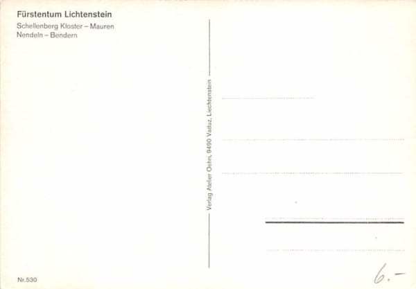 LIE - Schellenberg Kloster, Nendeln, Mauren, Bendern