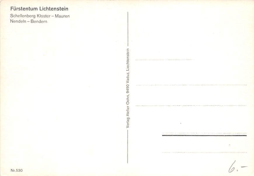 LIE - Schellenberg Kloster, Nendeln, Mauren, Bendern