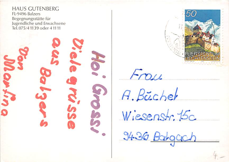 LIE - Balzers, Haus Gutenberg