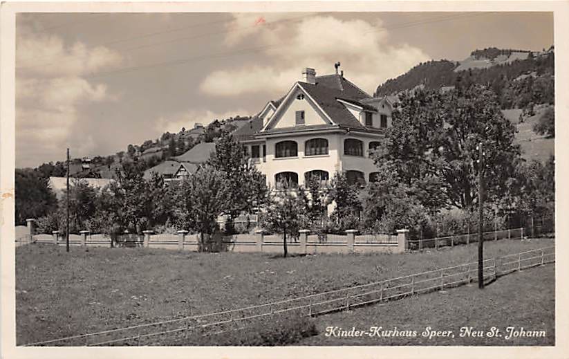 Neu St.Johann, Kinder Kurhaus Speer