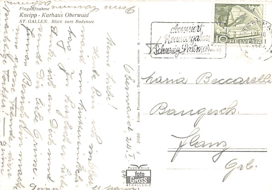 St.Gallen, Kurhaus Oberwaid, Flugaufnahme