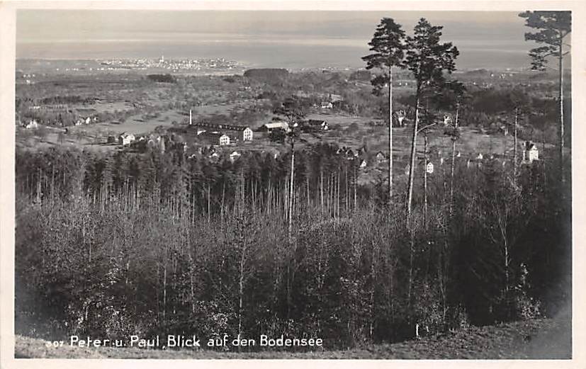 St.Gallen, Wildpark Peter & Paul, Blick auf Bodensee