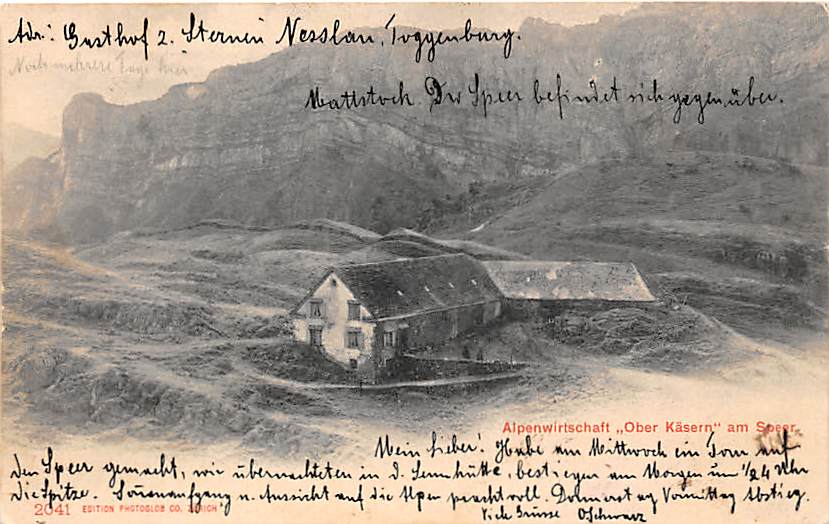 Oberkäsern, Alpenwirtschaft am Speer