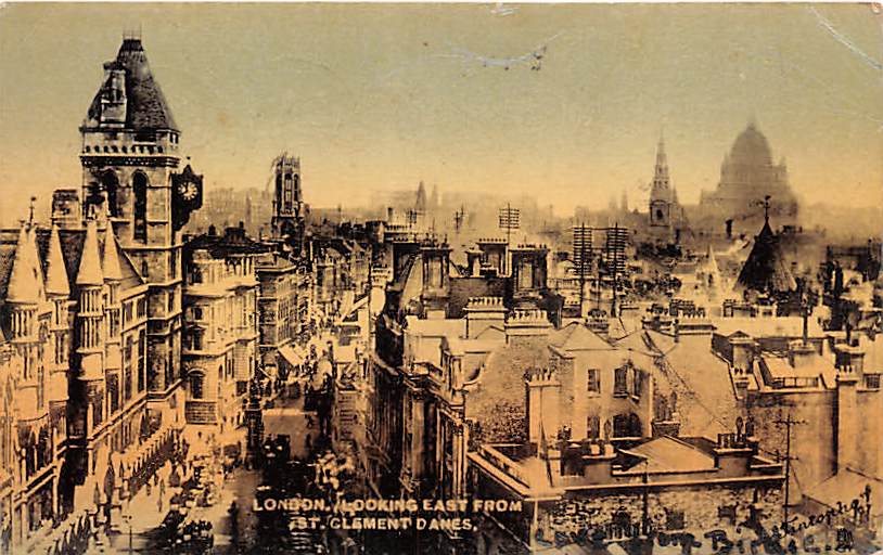 London, Looking East from St.Clement Danes