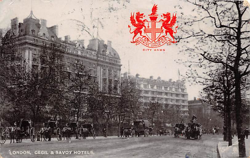 London, Cecil and Savoy Hotels