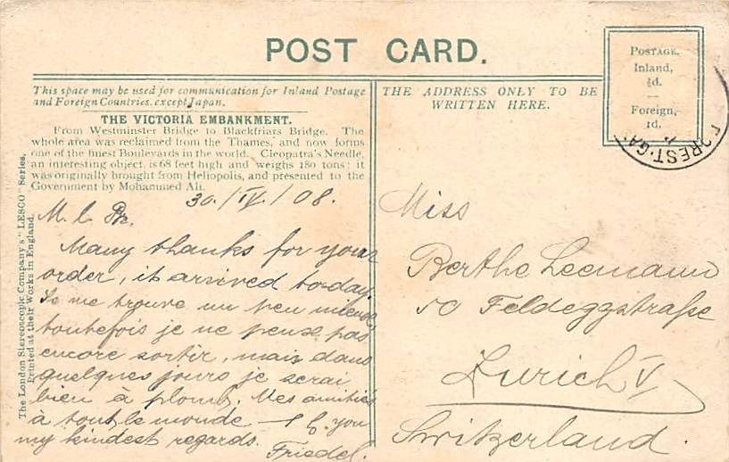 London, Thames Embankment