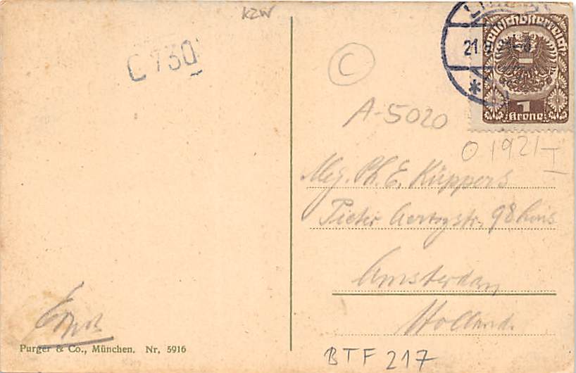 Salzburg, vom elektrischen Aufzug aus