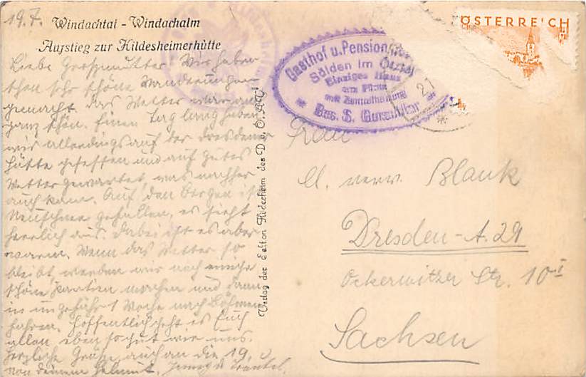 Windachtal, Windachalm, Hildesheimerhütte