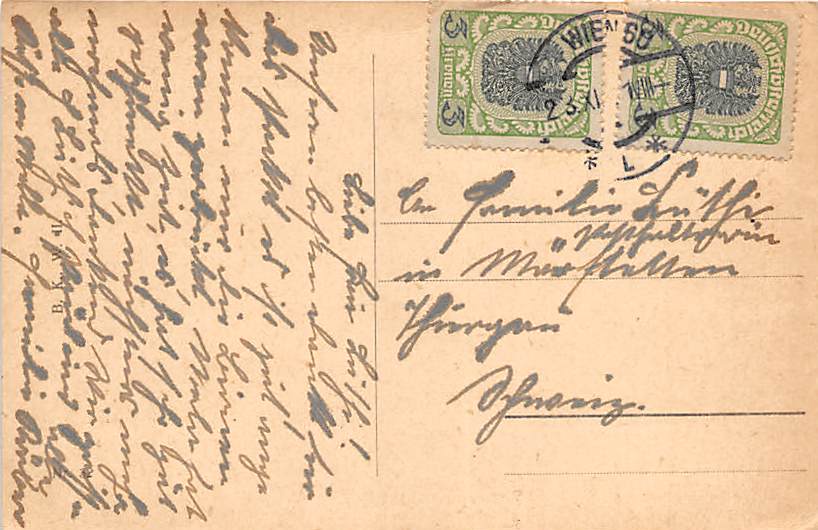 Wien, Albrechtsplatz, Mozartdenkmal, Tram