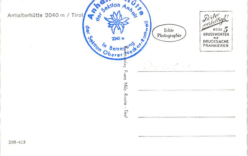 Lechtaler Alpen, Tirol, Anhalterhütte