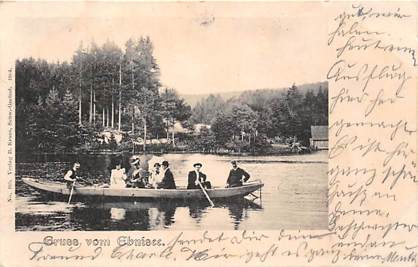 Ebnisee, Gruss aus Ebnisee, Ruderboot