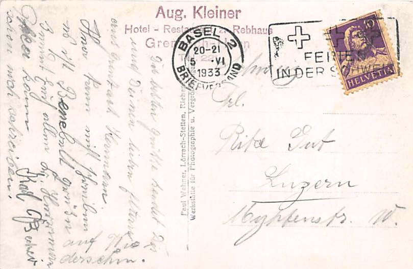 Grenzach, Hotel-Restaurant Rebhaus