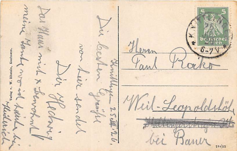 Knittlingen, Kaufmann Ribstein, Neues Schulgebäude