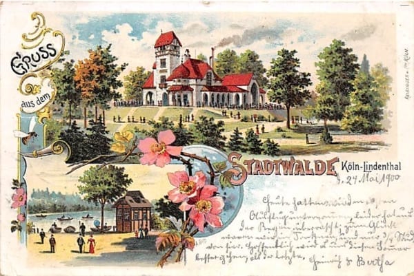 Köln, Lindenthal, Stadtwalde, Litho