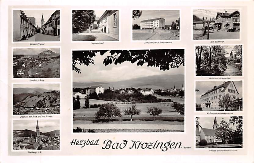 Bad Krozingen, Mehrbildkarte