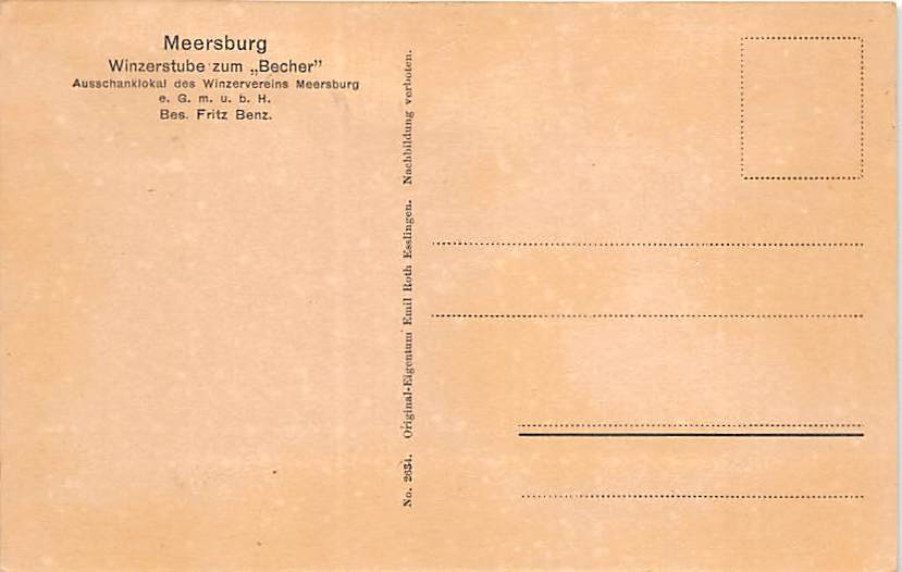 Meersburg, Winzerstube zum Becher