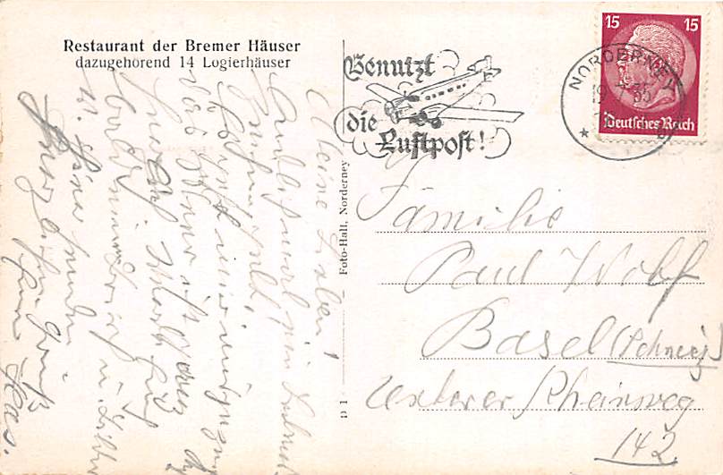 Norderney, Restaurant der Bremer Häuser