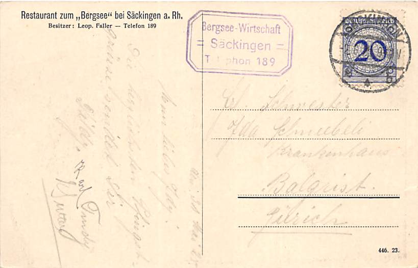 Säckingen am Rhein, Partie am Bergsee