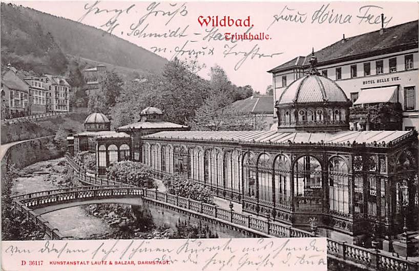 Wildbad, Hotel Belle Vue, Trinkhalle