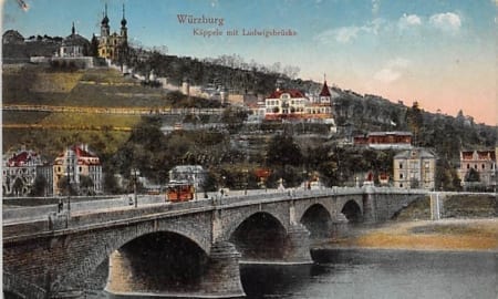 Würzburg, Käppele mit Ludwigsbrücke